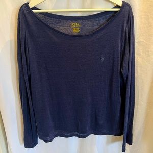 POLO RALPH LAUREN Linen Long Sleeve Shirt